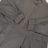 オオカミとフクロウ portom21123 フクロウと恥ずかしがり屋のポポ コットンドレス ワンピース チャコールグレー レディース オオカミとフクロウ【中古】5-1109M∞