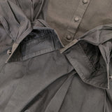 オオカミとフクロウ portom21123 フクロウと恥ずかしがり屋のポポ コットンドレス ワンピース チャコールグレー レディース オオカミとフクロウ【中古】5-1109M∞