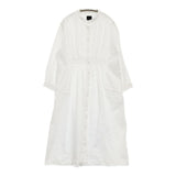 オオカミとフクロウ portom21022 フクロウと月光の白クジラ コットン ワンピース ホワイト レディース オオカミとフクロウ【中古】5-1109M∞