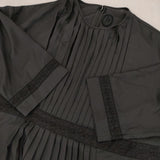 雨のリュウグウ portom22056 雨月 プリーツワンピース 定価25300円 ポリエステルドレス ワンピース ブラック レディース 雨のリュウグウ【中古】5-1109M∞