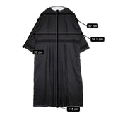 雨のリュウグウ portom22056 雨月 プリーツワンピース 定価25300円 ポリエステルドレス ワンピース ブラック レディース 雨のリュウグウ【中古】5-1109M∞