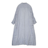 fog linen work リトアニア製 リネン シャツワンピ ワンピース ライトブルー レディース フォグリネンワーク【中古】5-0824M∞