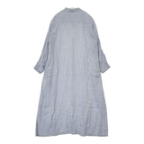 fog linen work リトアニア製 リネン シャツワンピ ワンピース ライトブルー レディース フォグリネンワーク【中古】5-0824M∞