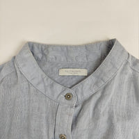 fog linen work リトアニア製 リネン シャツワンピ ワンピース ライトブルー レディース フォグリネンワーク【中古】5-0824M∞