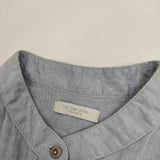 fog linen work リトアニア製 リネン シャツワンピ ワンピース ライトブルー レディース フォグリネンワーク【中古】5-0824M∞