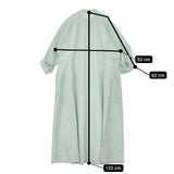 susuri コンチドレス 定価47300円 22-213 コットン 七分袖 ワンピース ライトグリーン レディース ススリ【中古】5-0824M∞