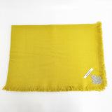 mina perhonen mou va7615 大判ストール ウール ブランケット イエロー レディース ミナペルホネン【中古】5-1117T◎