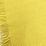 mina perhonen mou va7615 大判ストール ウール ブランケット イエロー レディース ミナペルホネン【中古】5-1117T◎