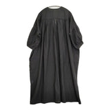 evam eva cotton lawn one-piece 定価28600円 E211T167 M スキッパー ギャザー ワンピース ブラック レディース エヴァムエヴァ【中古】5-0725M♪