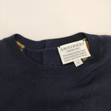 ANTIPAST 花柄 ニット ドッキング 定価48000円 FC389 サイズ1 ワンピース ブラウン ネイビー レディース アンティパスト【中古】5-1103T♪