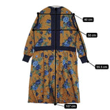 ANTIPAST 花柄 ニット ドッキング 定価48000円 FC389 サイズ1 ワンピース ブラウン ネイビー レディース アンティパスト【中古】5-1103T♪