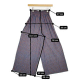 UNITED ARROWS P ギャザー イージーパンツ 定価18700円 総柄 ワイド パンツ ネイビー レッド レディース ユナイテッドアローズ【中古】5-1109M∞