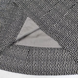 Lulu 日本製 インドコットン 総柄 ロングスカート ブラック ホワイト レディース ルル【中古】5-1109M∞