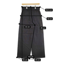 JOURNAL STANDARD ウォッシャブルコットンリネンVISストレートパンツ 定価16500円 25SS 黒 レディース ジャーナルスタンダード【中古】5-0718M♪
