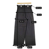 JOURNAL STANDARD ウォッシャブルコットンリネンVISストレートパンツ 定価16500円 25SS 黒 レディース ジャーナルスタンダード【中古】5-0718M♪