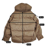 DESCENTE ALLTERRAIN 水沢ダウン マウンテニアハーフコート M ダウンジャケット ブラウン レディース デサントオルテライン【中古】5-1108A♪