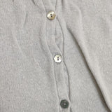 mina perhonen ミナ時代 gs8109 cut&sew sand ノースリーブ カーディガン ライトグレー レディース ミナペルホネン【中古】5-0824M∞