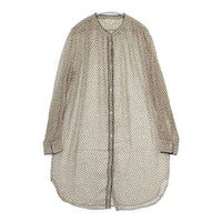 forte forte dress シャツワンピース 総柄 ワンピース ベージュ レディース フォルテ フォルテ【中古】5-0824M∞