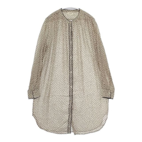 forte forte dress シャツワンピース 総柄 ワンピース ベージュ レディース フォルテ フォルテ【中古】5-0824M∞