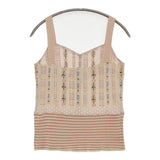 ANTIPAST お花 ニット ノースリーブトップス キャミソール ベージュ レディース アンティパスト【中古】5-1109M∞