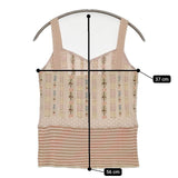 ANTIPAST お花 ニット ノースリーブトップス キャミソール ベージュ レディース アンティパスト【中古】5-1109M∞