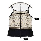 ANTIPAST ハート ニット ノースリーブトップス キャミソール ベージュ ブラック レディース アンティパスト【中古】5-1109M∞