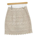 ANTIPAST 刺繍 レース スカート ベージュ レディース アンティパスト【中古】5-1109M∞