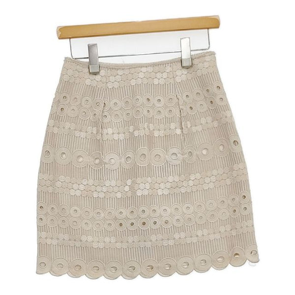 ANTIPAST 刺繍 レース スカート ベージュ レディース アンティパスト【中古】5-1109M∞