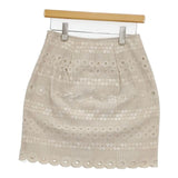 ANTIPAST 刺繍 レース スカート ベージュ レディース アンティパスト【中古】5-1109M∞