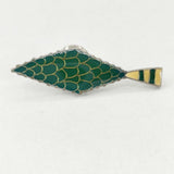 mina perhonen ピンバッジ バッチ pacific 魚 ブローチ グリーン レディース ミナペルホネン【中古】5-0910G∞