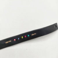 HENRY CUIR ビーズ レザー ブレスレット ブラック レディース アンリークイール【中古】5-0910G∞