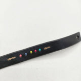 HENRY CUIR ビーズ レザー ブレスレット ブラック レディース アンリークイール【中古】5-0910G∞
