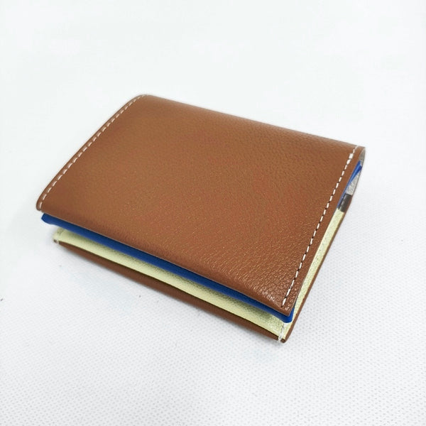 MOLINI Bifold Compact Wallet 定価38500円 二つ折り財布 ブラウン レディース モリニ【中古】5-0718G♪