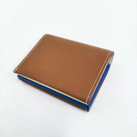 MOLINI Bifold Compact Wallet 定価38500円 二つ折り財布 ブラウン レディース モリニ【中古】5-0718G♪