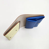 MOLINI Bifold Compact Wallet 定価38500円 二つ折り財布 ブラウン レディース モリニ【中古】5-0718G♪