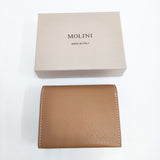 MOLINI Bifold Compact Wallet 定価38500円 二つ折り財布 ブラウン レディース モリニ【中古】5-0718G♪