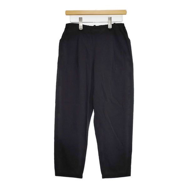 gungendo 強撚ツイルパンツ千鳥草 定価26400円 24102901 サイズL　イージー パンツ ブラック レディース 群言堂【中古】5-0718M♪
