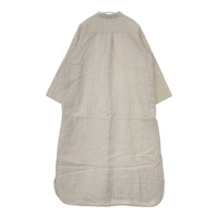 fog linen work リトアニア製リネン シャツワンピース 長袖 ワンピース ベージュ レディース フォグリネンワーク【中古】5-0812M△