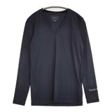 PEARLY GATES Vネックシャツ 吸水速乾・UVカット 冷感 ゴルフインナー サイズ4 カットソー ネイビー レディース パーリーゲイツ【中古】5-0718M♪