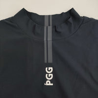 PGG/PEARLY GATES モックネック ゴルフウェア 268-3267605 サイズ5 カットソー ネイビー メンズ ピージージー/パーリーゲイツ【中古】5-0806S♪
