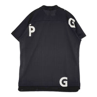 PGG/PEARLY GATES ハーフジップ ゴルフウェア サイズ5 半袖Ｔシャツ カットソー ブラック メンズ ピージージー/パーリーゲイツ【中古】5-0806S♪