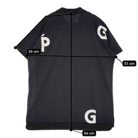 PGG/PEARLY GATES ハーフジップ ゴルフウェア サイズ5 半袖Ｔシャツ カットソー ブラック メンズ ピージージー/パーリーゲイツ【中古】5-0806S♪