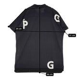 PGG/PEARLY GATES ハーフジップ ゴルフウェア サイズ5 半袖Ｔシャツ カットソー ブラック メンズ ピージージー/パーリーゲイツ【中古】5-0806S♪