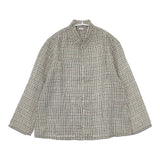 45R/45rpm 50430311 未使用品 インドリネンの四角ブラウス 定価44000円 長袖シャツ チェック柄 ベージュ マルチカラー レディース フォーティーファイブアールピーエム【中古】5-0812M△