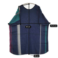 tamaki niime suton-T HALF ストンT ハーフ フレンチスリーブ チュニック ネイビー グリーン レディース 玉木新雌/タマキニイメ【中古】5-0725S♪