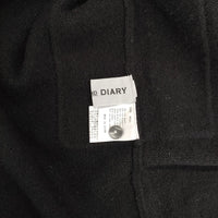 STAMP AND DIARY ラムズウール2WAYロングベスト 定価18700円 ノースリーブニット ベスト ブラック レディース スタンプ アンド ダイアリー【中古】5-0915T∞