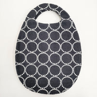 mina perhonen 新品 aaa9489 tambourine エッグバッグ 定価15400円 刺繍 22AW ネイビー ホワイト レディース ミナペルホネン【中古】5-0718T♪