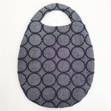 mina perhonen 新品 zs9011 tambourine エッグバッグ 定価12100円 刺繍 トートバッグ ネイビー レディース ミナペルホネン【中古】5-0718G♪