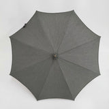 イイダ傘店 日傘 43cm 獣地 KIYATA 定価36720円 黒猫 木彫り 傘 チャコールグレー レディース イイダ傘店【中古】5-0718G♪