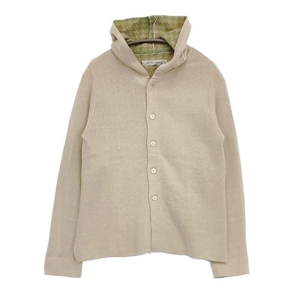 Pal'las Palace 千鳥格子 コットンニット パーカー ベージュ レディース パラスパレス【中古】5-1027M∞